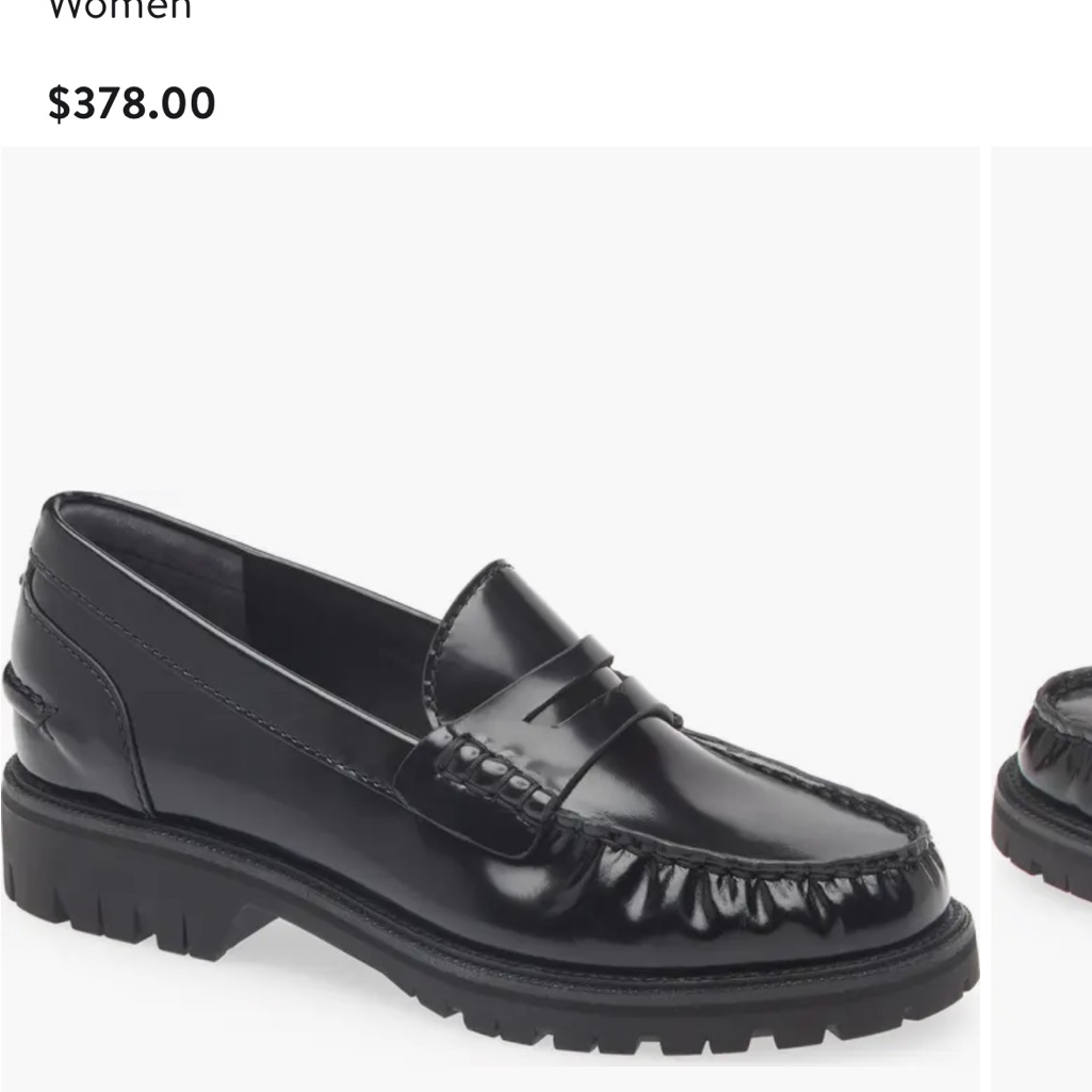 Rag & Bone Black Leather Loafers